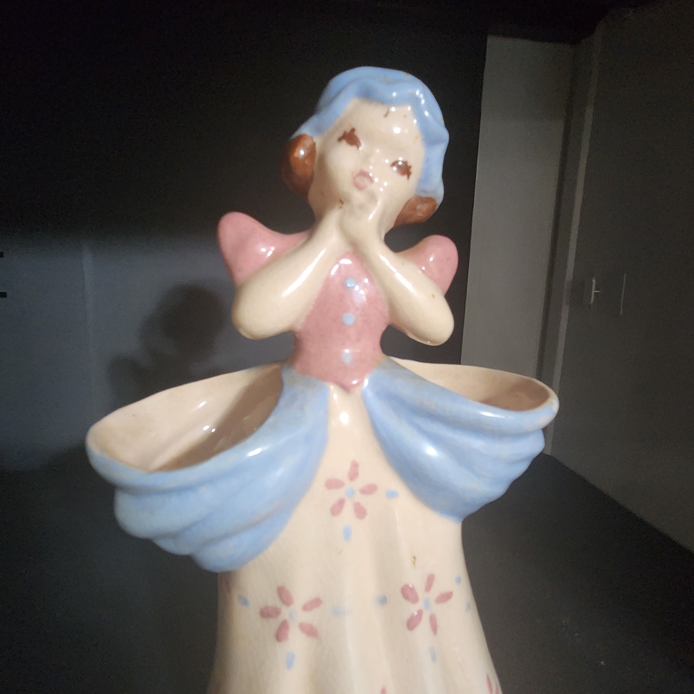Vintage Ceramic Planter Kaye Of Hollywood 60s Figurine California Pottery 1940s